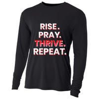 Rise. Pray. Thrive. Repeat Cooling Performance Long Sleeve Crew