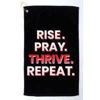 Rise. Pray. Thrive. Repeat Golf Towel