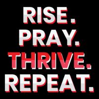 Rise. Pray. Thrive. Repeat Short Acrylic Beanie