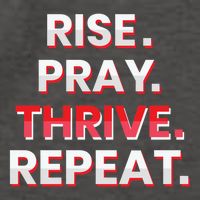 Rise. Pray. Thrive. Repeat Vector Backpack