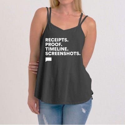 Receipts Proof Timeline Screenshots Women's Strappy Tank