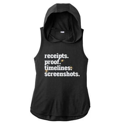 Receipts Proof Timeline Screenshots Ladies PosiCharge Tri-Blend Wicking Draft Hoodie Tank