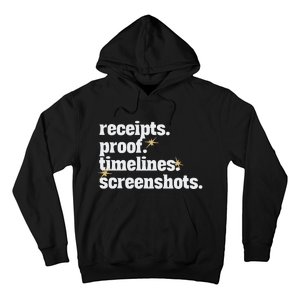 Receipts Proof Timeline Screenshots Hoodie