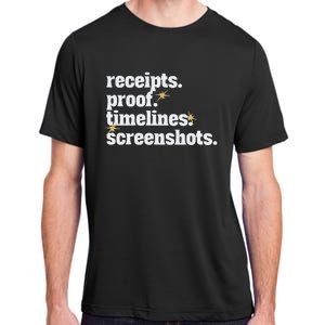 Receipts Proof Timeline Screenshots Adult ChromaSoft Performance T-Shirt