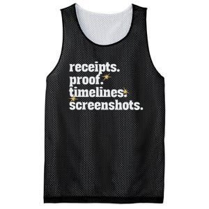 Receipts Proof Timeline Screenshots Mesh Reversible Basketball Jersey Tank