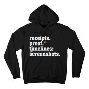 Receipts Proof Timeline Screenshots Tall Hoodie