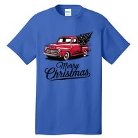 Red Pickup Truck Christmas Tree Vintage Christmas Gift Tall T-Shirt