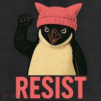 Resist Penguin Tariff Hands Off Protest March Hat USA Cool Comfort Performance Bucket Hat