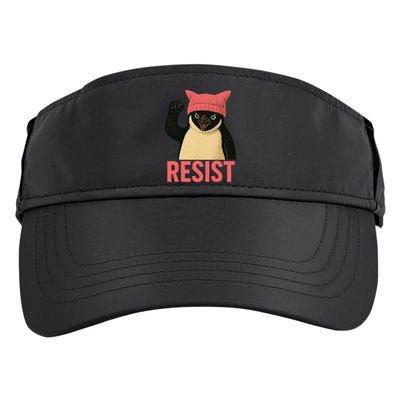 Resist Penguin Tariff Hands Off Protest March Hat USA Adult Drive Performance Visor