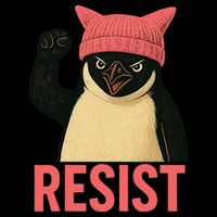 Resist Penguin Tariff Hands Off Protest March Hat USA Wool Snapback Cap