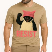 Resist Penguin Tariff Hands Off Protest March Hat USA Cooling Performance Crew T-Shirt