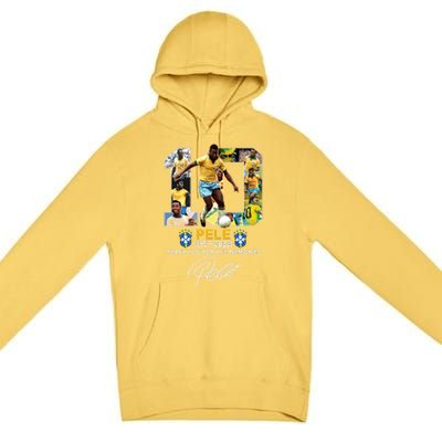 RIP Pele Thank You For The Memories Premium Pullover Hoodie