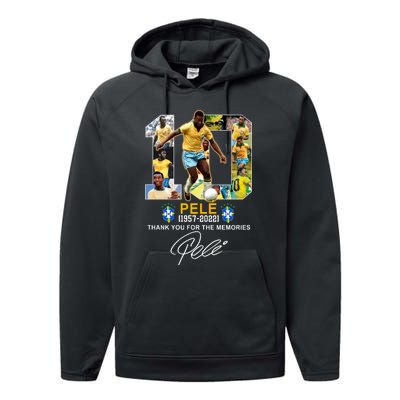 RIP Pele Thank You For The Memories Performance Fleece Hoodie