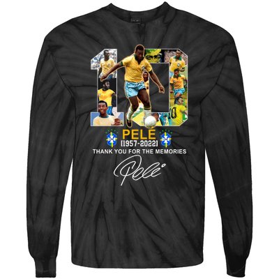 RIP Pele Thank You For The Memories Tie-Dye Long Sleeve Shirt