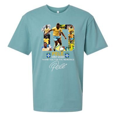 RIP Pele Thank You For The Memories Sueded Cloud Jersey T-Shirt