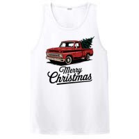 Red Pickup Truck Christmas Tree Vintage Christmas PosiCharge Competitor Tank