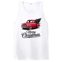 Red Pickup Truck Christmas Tree Vintage Christmas PosiCharge Competitor Tank