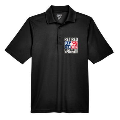 Retired Pe Teacher I Love My New Schedule Men's Origin Performance Pique Polo