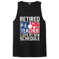 Retired Pe Teacher I Love My New Schedule PosiCharge Competitor Tank