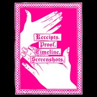 Receipts Proof Timeline Screenshots Funny Drawstring Bag