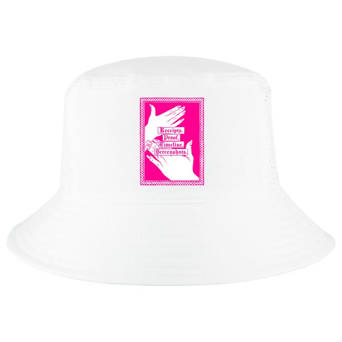 Receipts Proof Timeline Screenshots Funny Cool Comfort Performance Bucket Hat