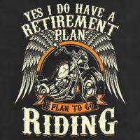 Retirement Plan To Go Riding Gift Motorcycle Riders Biker Beanie