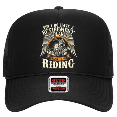 Retirement Plan To Go Riding Gift Motorcycle Riders Biker Hat