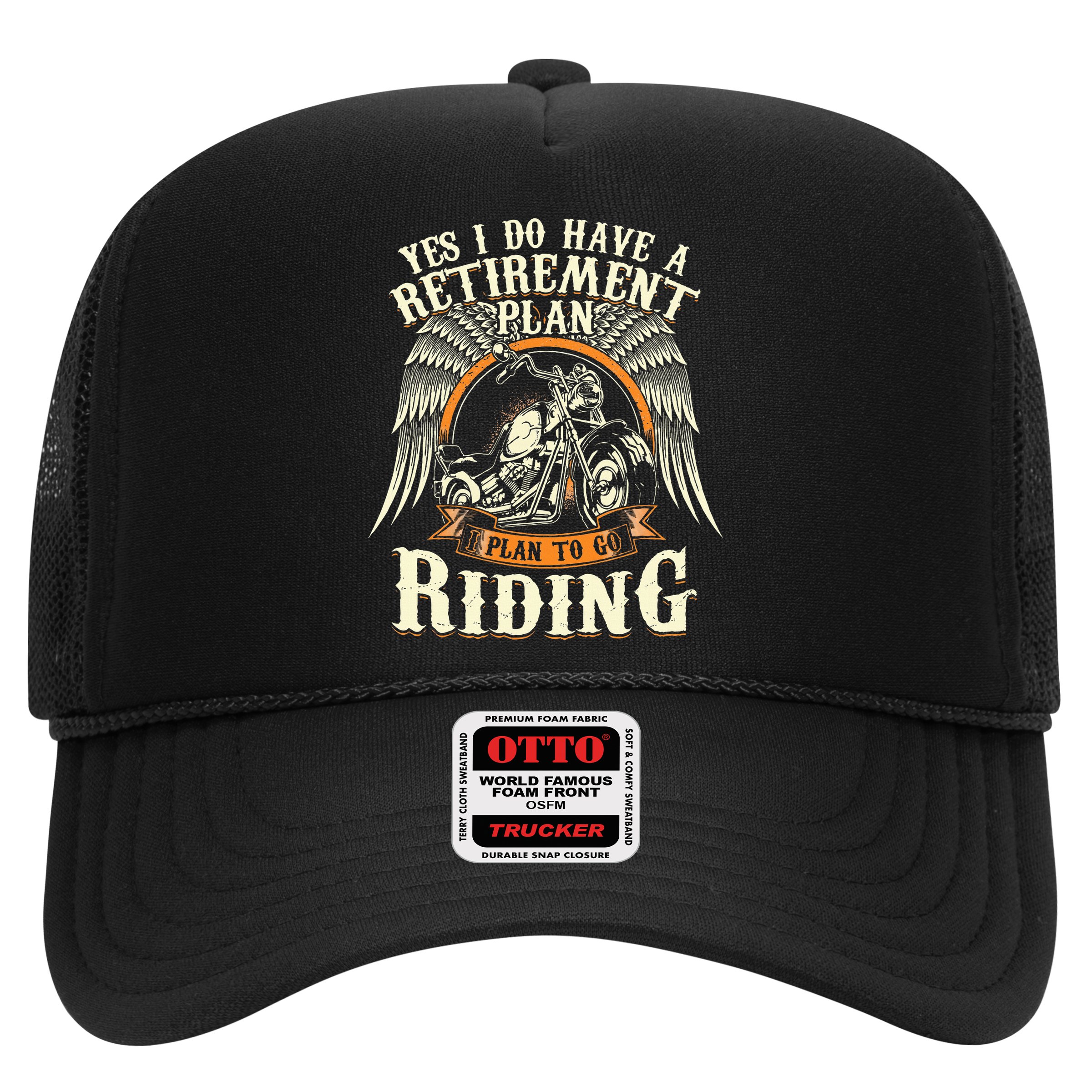 Retirement Plan To Go Riding Gift Motorcycle Riders Biker Hat