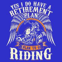 Retirement Plan To Go Riding Gift Motorcycle Riders Biker 16 in Basic Backpack