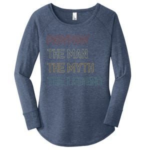 Retro Pawpaw The The Myth The Legend Cute Gift Women's Perfect Tri Tunic Long Sleeve Shirt