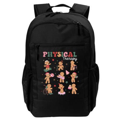 Retro Physical Therapy Gingerbread Christmas PT Funny Xmas Daily Commute Backpack