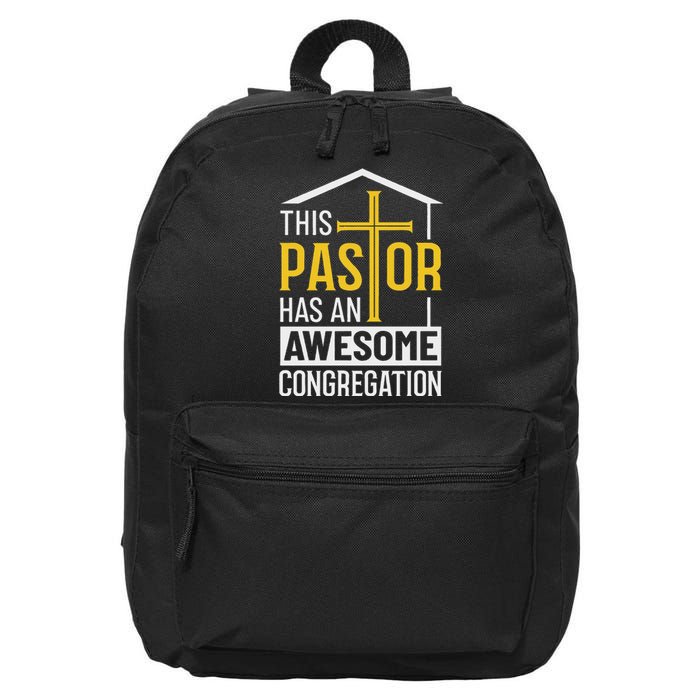 Religious Person This Pastor Has An Awesome Congregation 16 in Basic Backpack