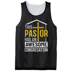 Religious Person This Pastor Has An Awesome Congregation Mesh Reversible Basketball Jersey Tank