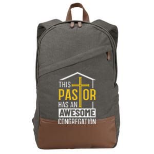 Religious Person This Pastor Has An Awesome Congregation Cotton Canvas Backpack