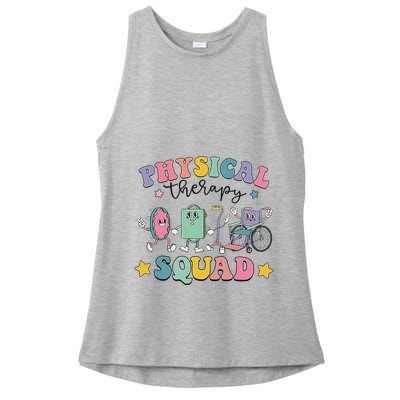 Retro Physical Therapy PT Squad Pediatric Physical Therapist Ladies PosiCharge Tri-Blend Wicking Tank