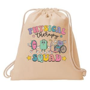 Retro Physical Therapy PT Squad Pediatric Physical Therapist Drawstring Bag