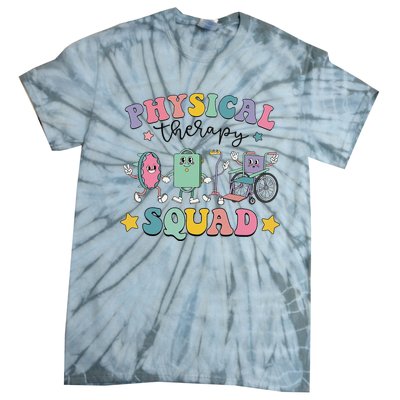 Retro Physical Therapy PT Squad Pediatric Physical Therapist Tie-Dye T-Shirt