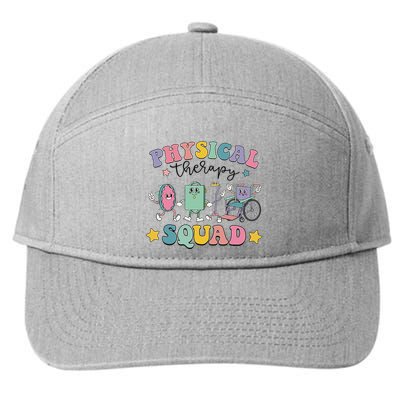 Retro Physical Therapy PT Squad Pediatric Physical Therapist 7-Panel Snapback Hat