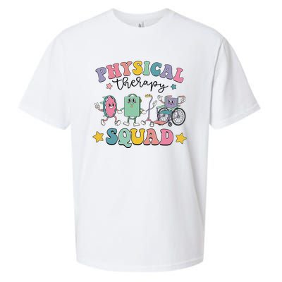 Retro Physical Therapy PT Squad Pediatric Physical Therapist Sueded Cloud Jersey T-Shirt