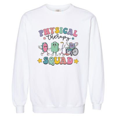 Retro Physical Therapy PT Squad Pediatric Physical Therapist Garment-Dyed Sweatshirt