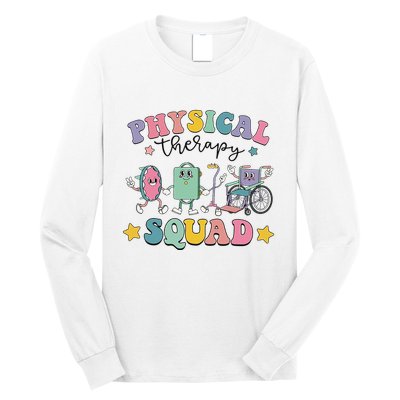 Retro Physical Therapy PT Squad Pediatric Physical Therapist Long Sleeve Shirt