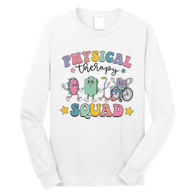 Retro Physical Therapy PT Squad Pediatric Physical Therapist Long Sleeve Shirt