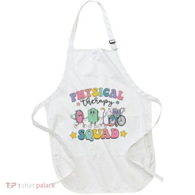 Retro Physical Therapy PT Squad Pediatric Physical Therapist Apron