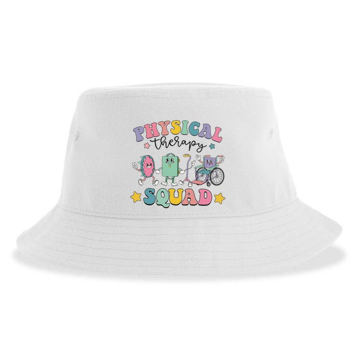 Retro Physical Therapy PT Squad Pediatric Physical Therapist Sustainable Bucket Hat