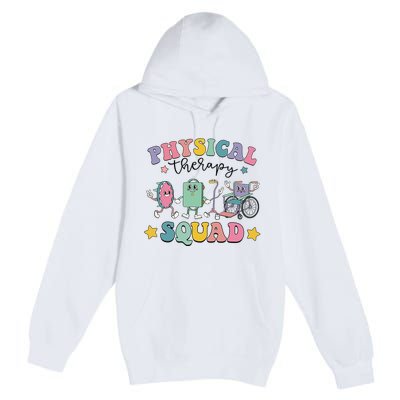 Retro Physical Therapy PT Squad Pediatric Physical Therapist Premium Pullover Hoodie