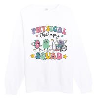 Retro Physical Therapy PT Squad Pediatric Physical Therapist Premium Crewneck Sweatshirt