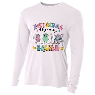 Retro Physical Therapy PT Squad Pediatric Physical Therapist Cooling Performance Long Sleeve Crew