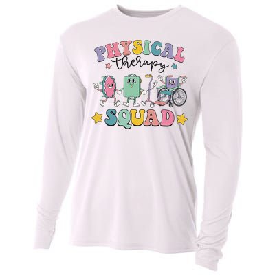 Retro Physical Therapy PT Squad Pediatric Physical Therapist Cooling Performance Long Sleeve Crew