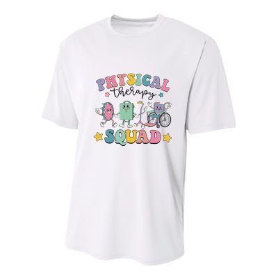 Retro Physical Therapy PT Squad Pediatric Physical Therapist Youth Performance Sprint T-Shirt