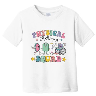 Retro Physical Therapy PT Squad Pediatric Physical Therapist Toddler T-Shirt